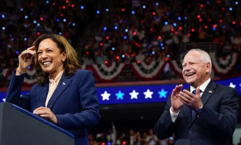 Kamala Harris and Tim Walz Hold First Rally