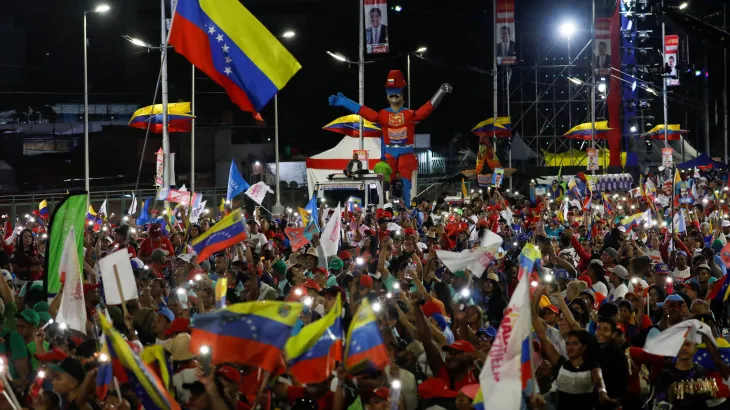 Venezuela Presidential Candidates Hold Final Rallies Ahead of Election