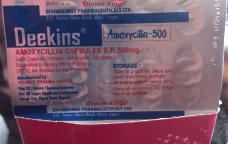 NAFDAC Recalls Deekins Amoxycillin Batch Due to Adverse Reactions