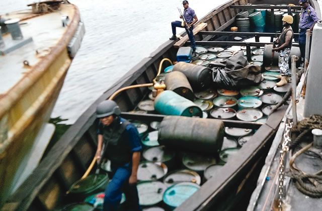 EFCC Investigates Vessel Arrested by Navy from Oil Thieves