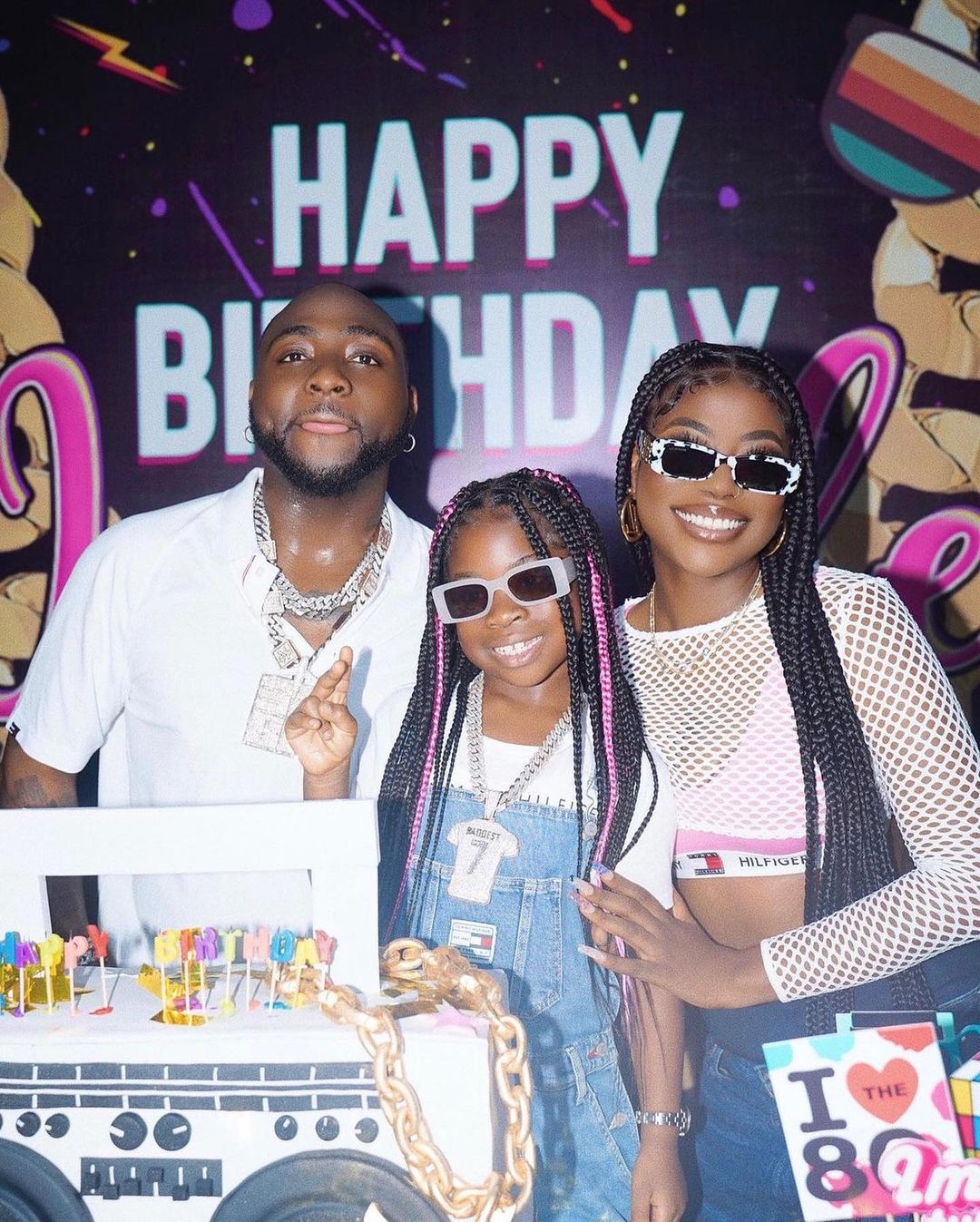 Davido and Sophia At Imade's Birthday Party