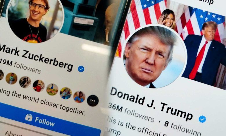 Meta denies forcing users to follow Trump administration accounts