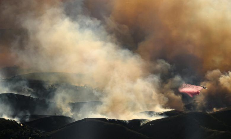 Air Tankers Fight Los Angeles Fires from Frantic Skies