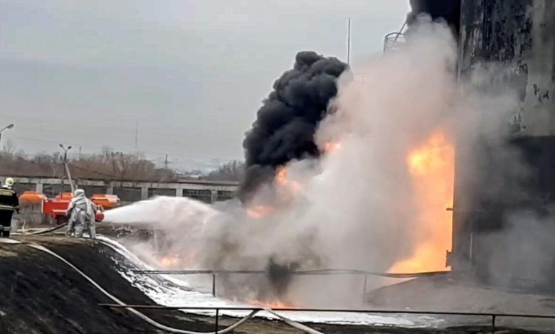 Ukrainian Drones Strike Russian Fuel Depots