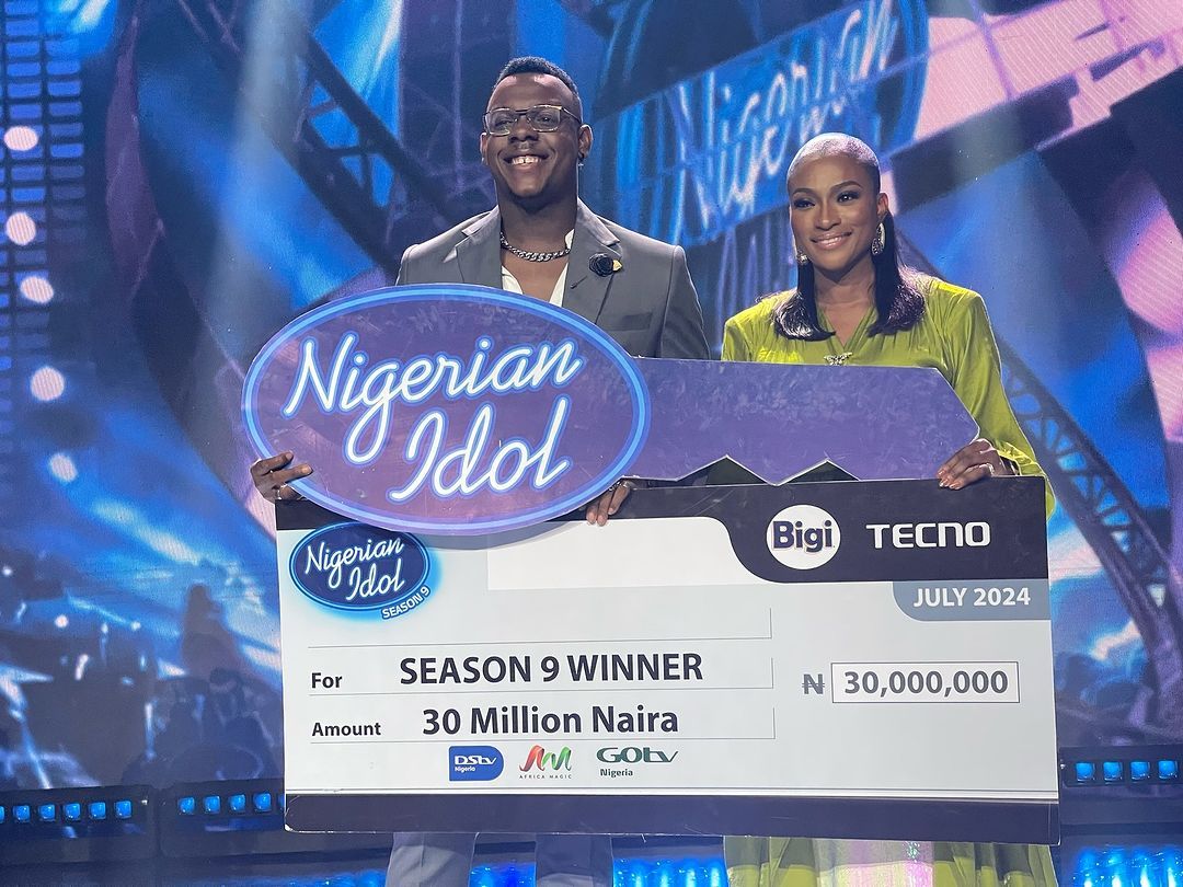 From The Left, Chima Udoye, Winner of Nigerian Idol Season 9 