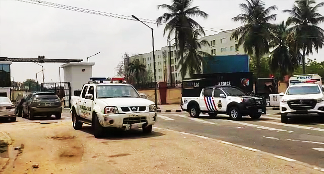 Heightened Security at Lagos Assembly Ahead of Emergency Session Amid Leadership Crisis