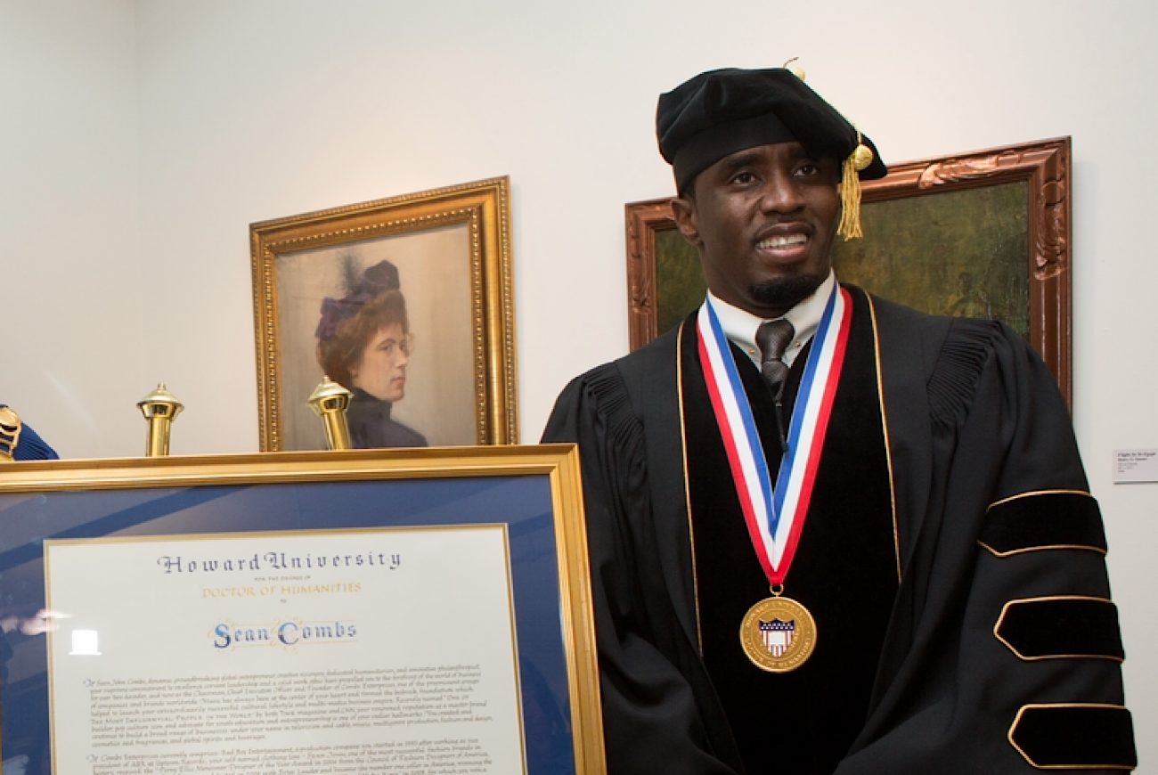 Diddy Receives An Honorary Degree From Howard University 