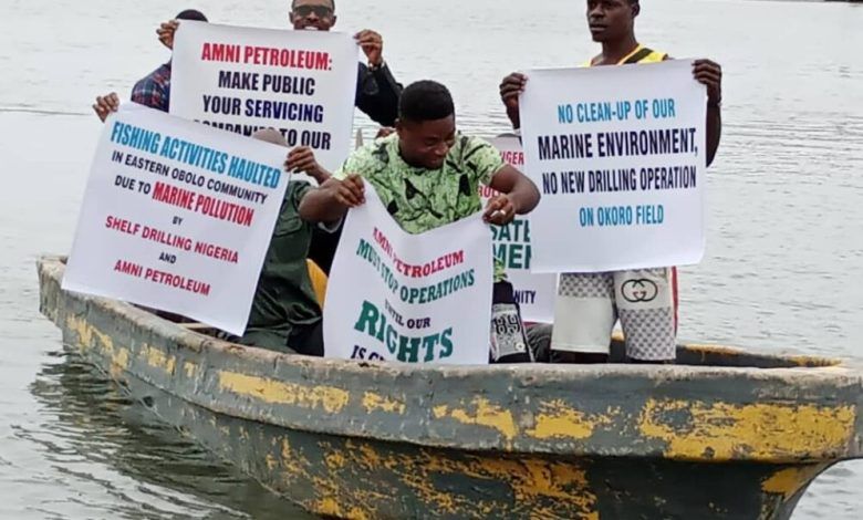 Protest Rocks Akwa Ibom Communities over Fresh Oil Spill