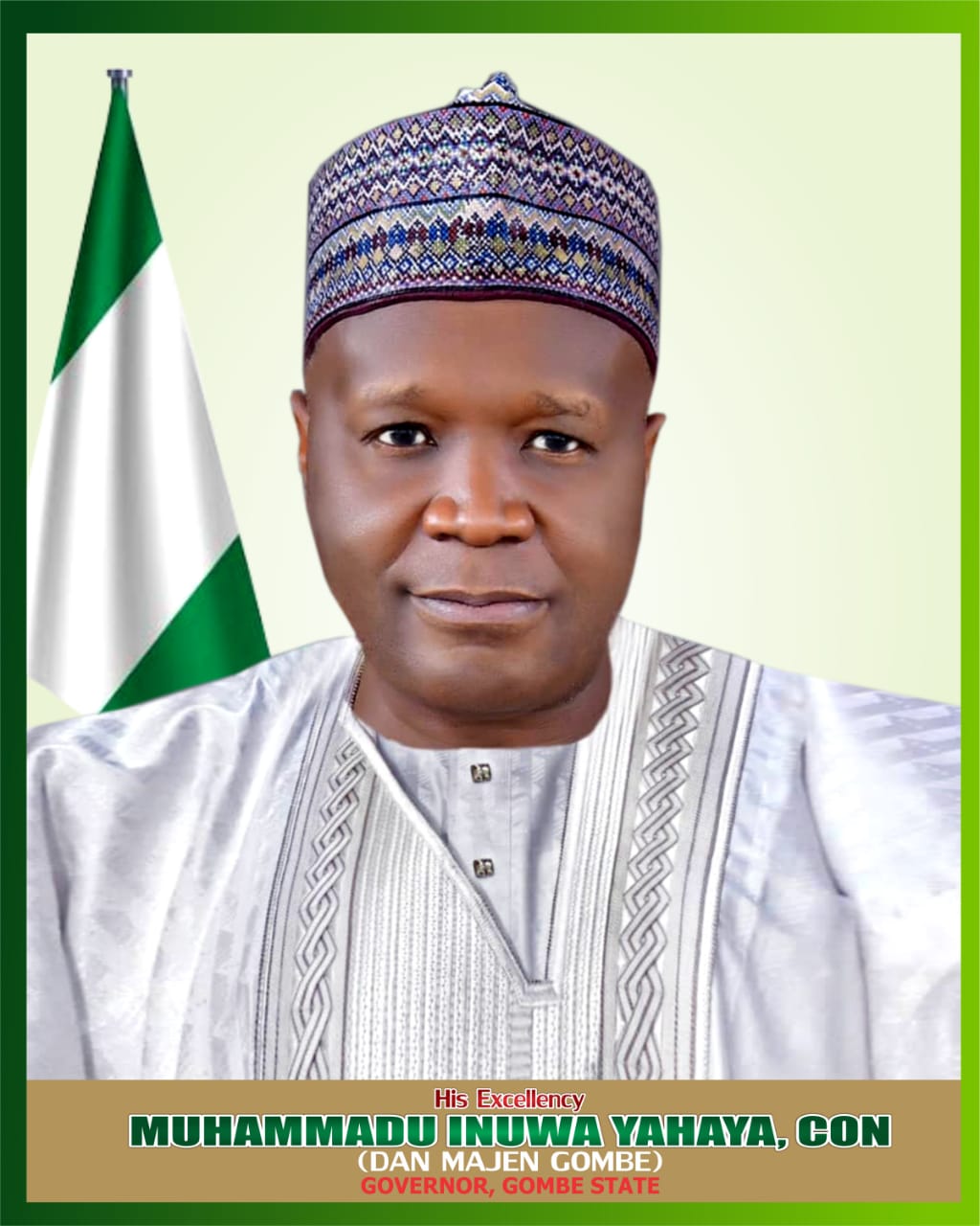 Governor of Gombe State, Muhammadu Inuwa Yahaya 