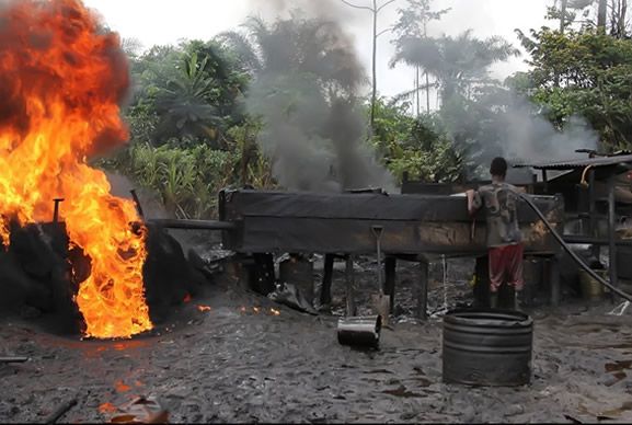 JTF Raids Artisanal Refineries in Niger Delta, Arrests Eight