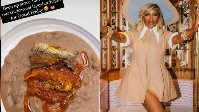 Music Star Tiwa Savage Flaunts a Meal She Made