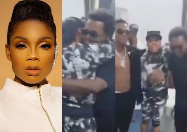 Kaffy's Endearing Reaction Upon Seeing Olamide And Wizkid