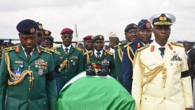 Late Chief Of Army Staff, Taoreed Lagbaja’s Burial Begins in Abuja