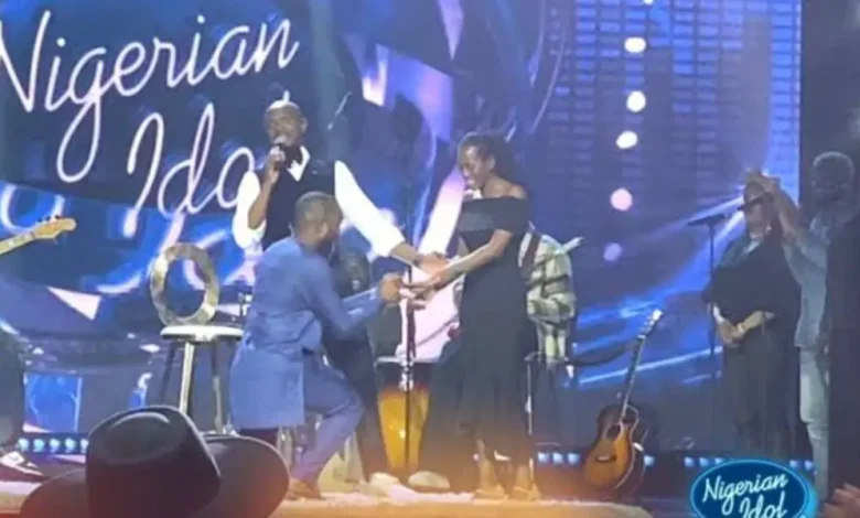 Nigerian Idol Witnesses Live Proposal On Stage