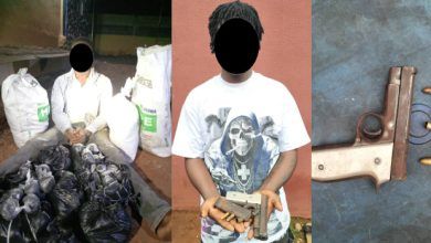 Police Nab Man with Gunpowder Concealed in Bag of Garri