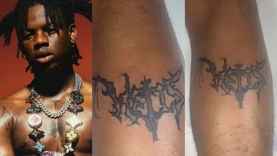 Fan Tattoo Rema’s New Album Symbol On His Leg