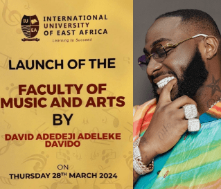 Davido Launches Faculty of Music and Arts At Ugandan University