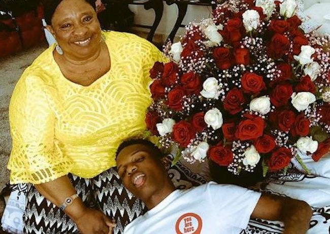 Wizkid and His Late Mother