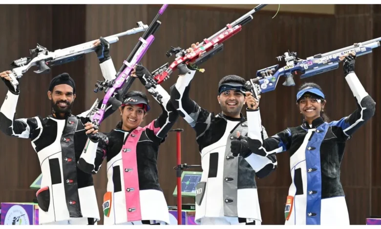 Kazakhstan Win First Medal of Olympics with Bronze in 10m Mixed Team Shooting