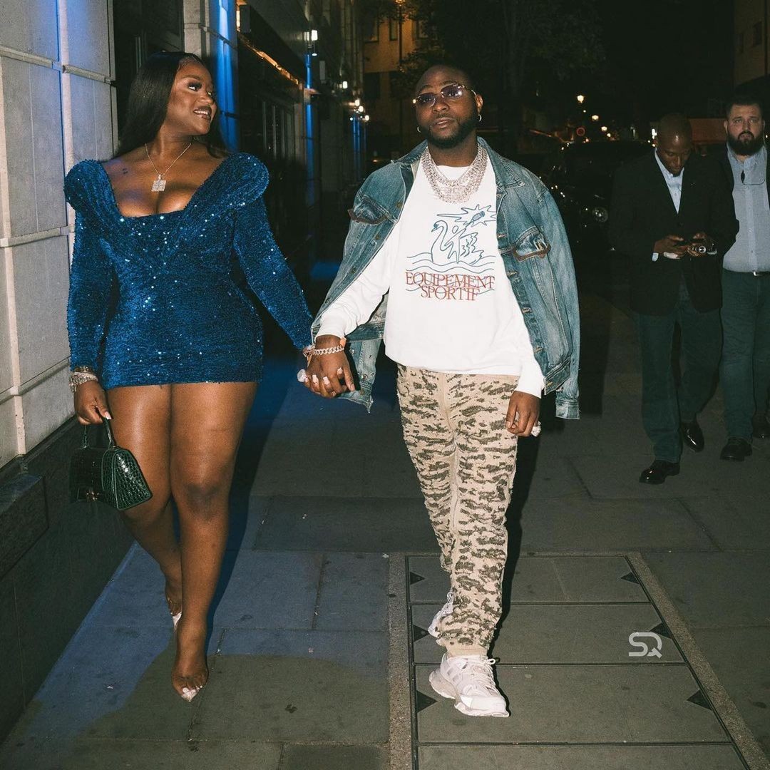 Davido And His Wife Chioma Holding Hands As They Take A Walk