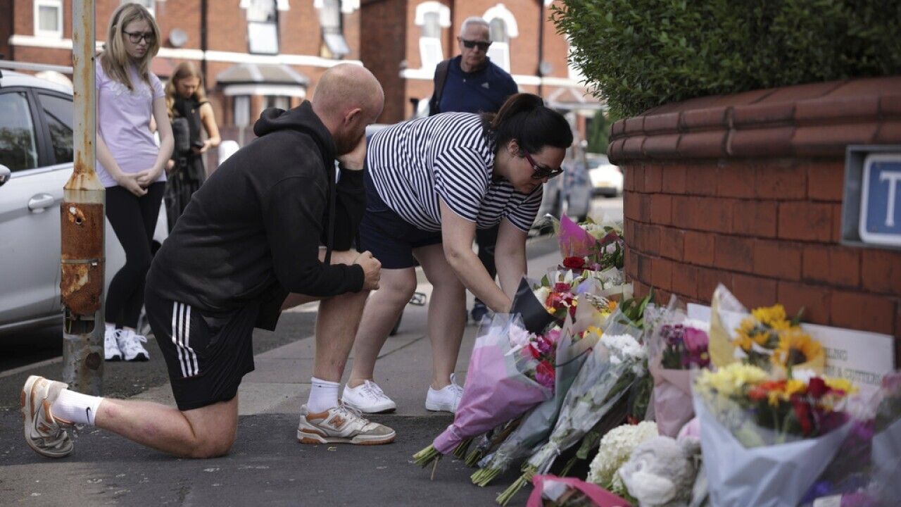 People Paying Their Respect From Southport's Stabbing Incident