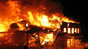 Fire Guts Section of Plank Market in Lagos State