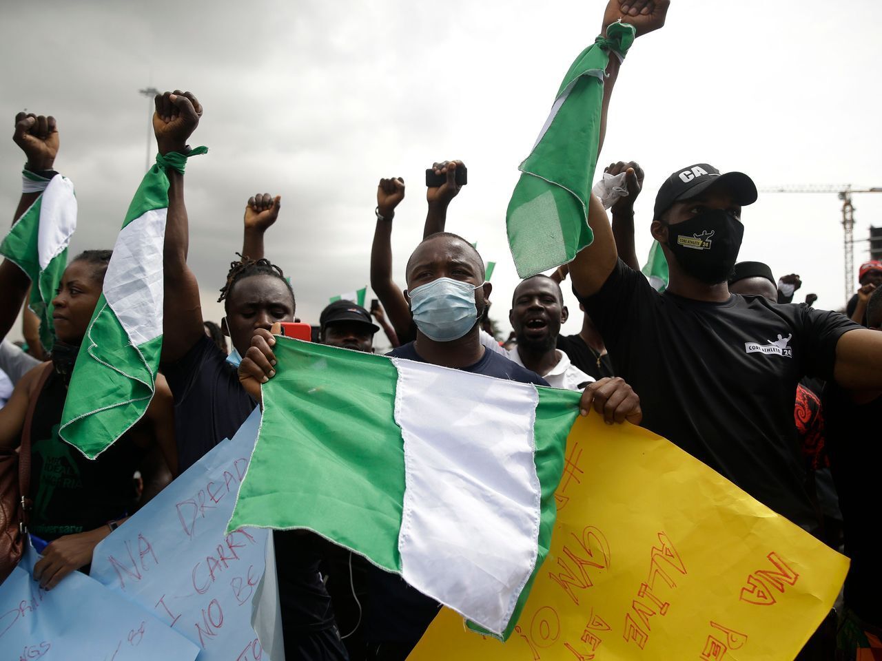 Nigerian Youths Protesting