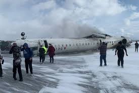 Delta Plane Crashes And Flips Upside Down At Toronto Airport