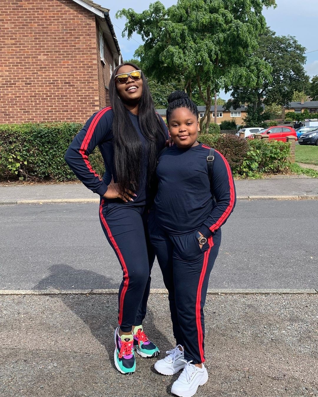 Bisola Aiyeola & her Daughter Leyla Step Out in Matching Outfits