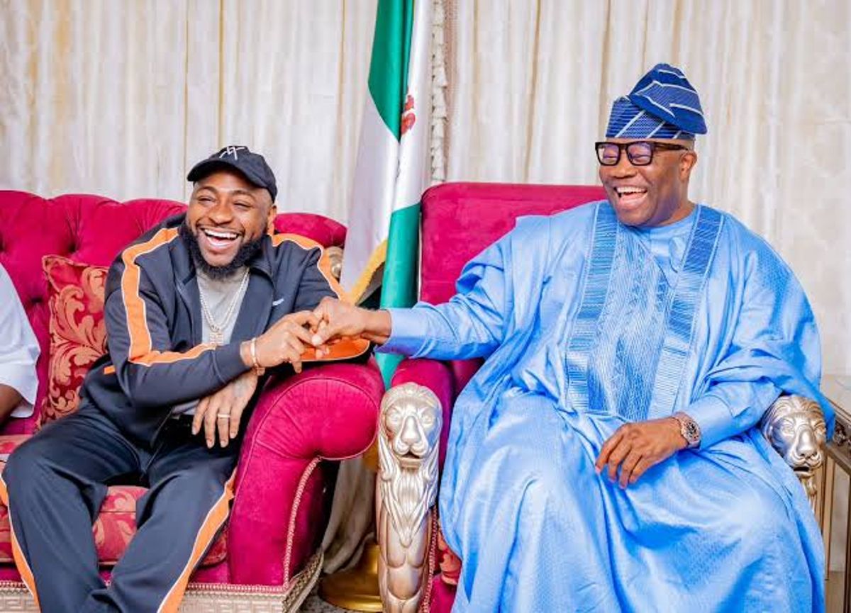 Davido Pays Senate President of Nigeria, Godswill Akpabio a Courtesy Visit. 