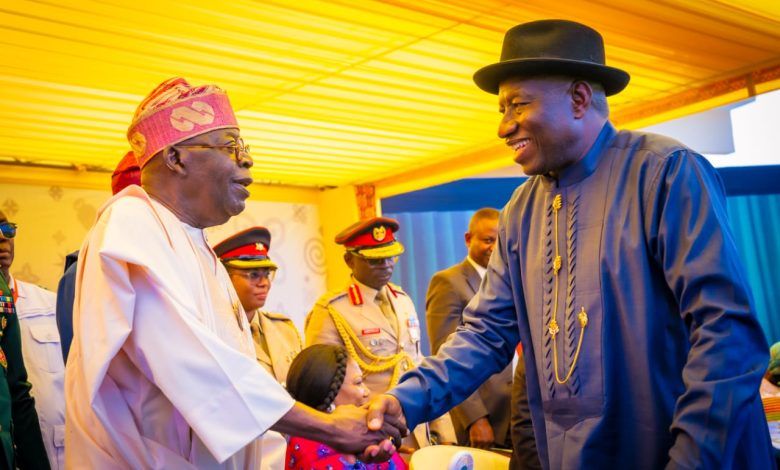 Tinubu Hails Jonathan for Prestigious Sunhak Peace Prize Recognition