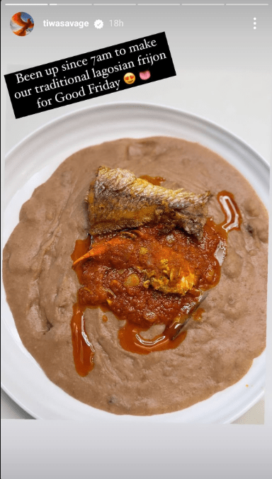 Tiwa Savage Prepares Meal