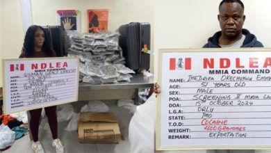 NDLEA Arrests Two Businessmen, Canada-Based Nurse at Lagos Airport for Cocaine, Loud Trafficking