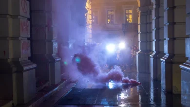 Police Fire Tear Gas at Serbians Protesting Deadly Station Roof Collapse