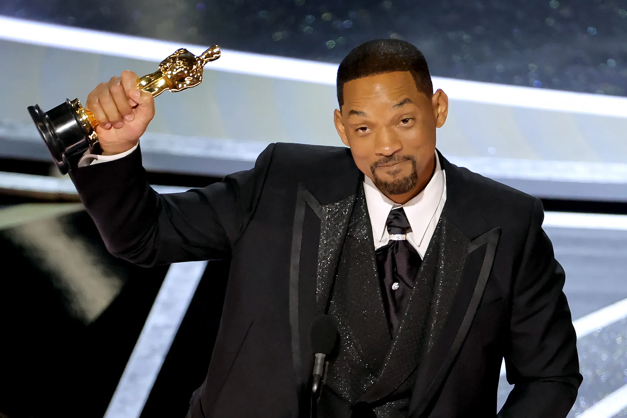 Veteran Hollywood Actor, Will Smith With His Oscar Award